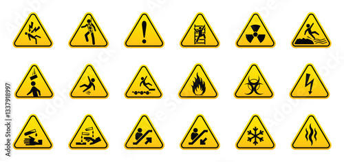 Free Download collection triangle yellow sign - GFXLoad