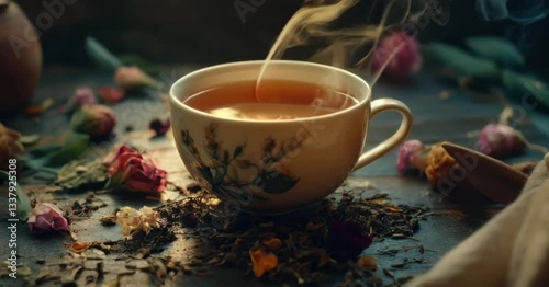  A cup of herbal tea