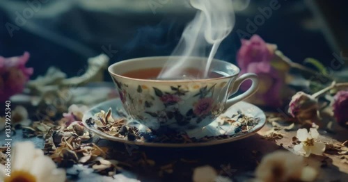  A cup of herbal tea