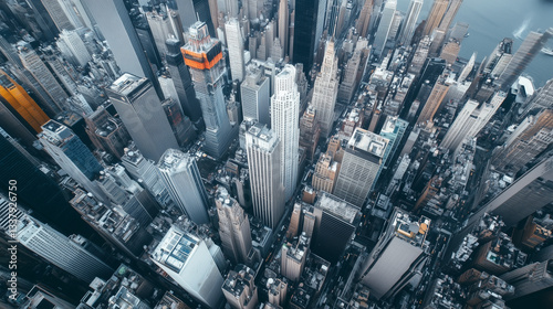 Cityscape Aerial View: A ca...
