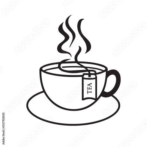 Tea cup vector