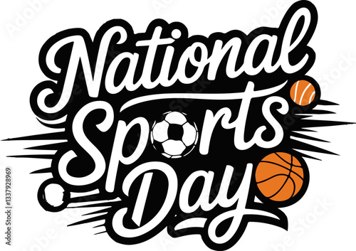 "National Sports Day Vector Art – Dynamic and Energetic Design Celebrating Athletic Spirit, Fitness, and National Pride"