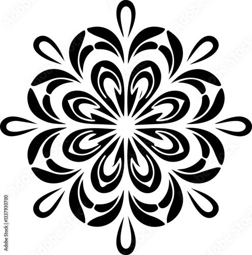 Mandala Stencil Vector Design, Intricate Mandala Stencil Art, Circular Mandala Stencil Vector, Decorative Mandala Template Design, Floral Mandala Stencil Vector, Traditional Mandala Vector Art, Abstra
