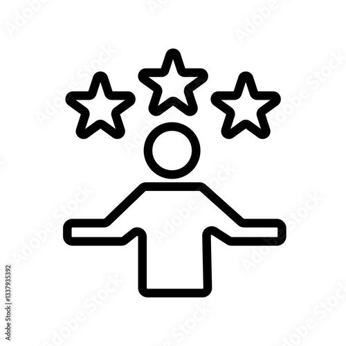 outstanding performances vector icon