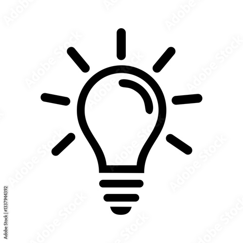 lamp icon,Creative ideas and inspiration. Vector illustration isolated on white background.