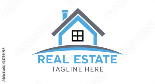 Abstract real estate logo vector design for construction and property companies. Luxury real estate logo vector design. Vector real estate logo for housing and investment companies 