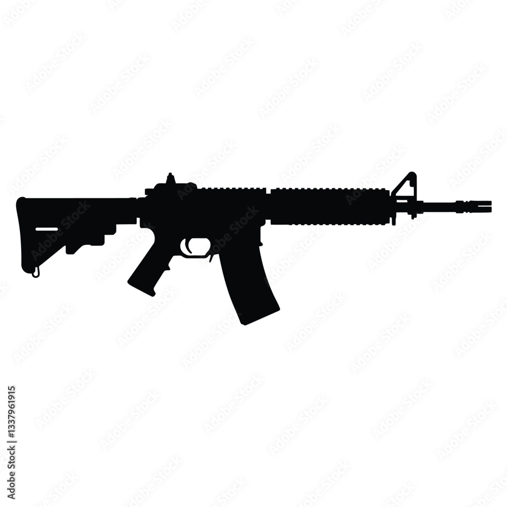 assault rifle vector assault rifle vector