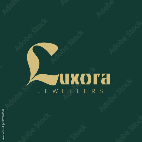 Vector Logo Design luxora jewellers