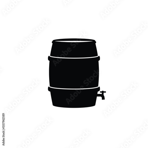 black oil barrel