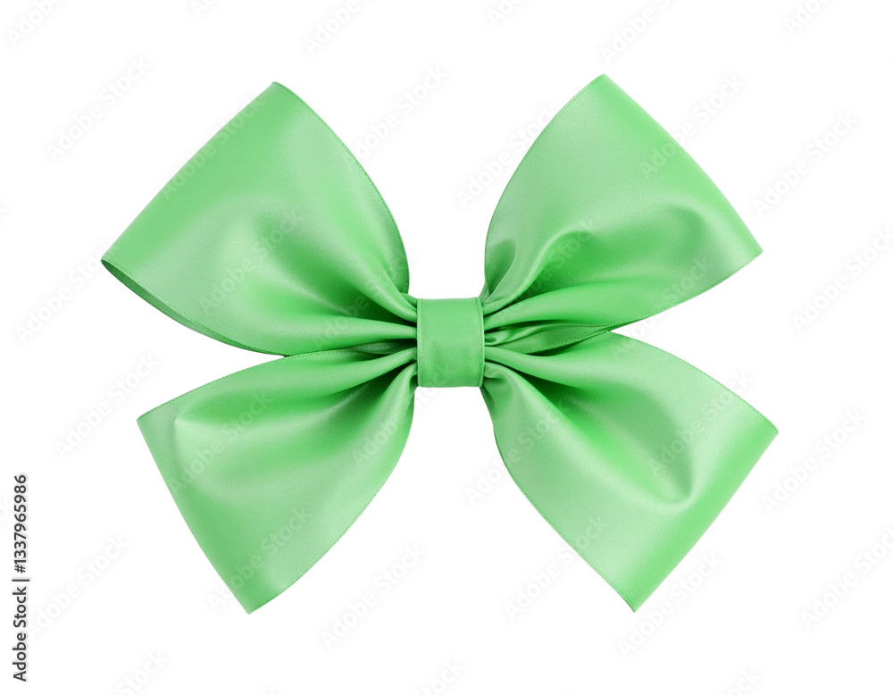 green bow isolated green bow isolated