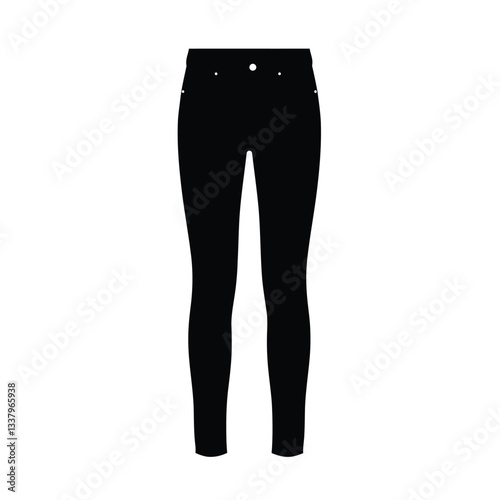 female pants isolated on white background