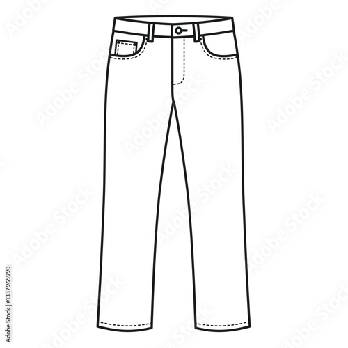 blue jeans isolated on white