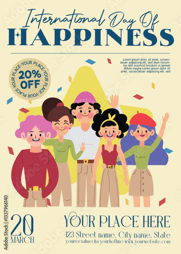 International Day of Happiness Flyer