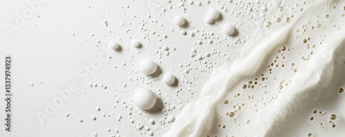 Wallpaper Mural Abstract Creamy Texture with Bubbles Torontodigital.ca