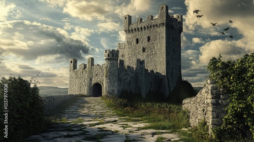 Majestic Irish Fortress: A Stunning Glimpse into Ancient Stone Architecture and Medieval History