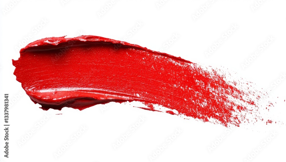 Red lipstick smear on white background (2) Red lipstick smear on white background (2)