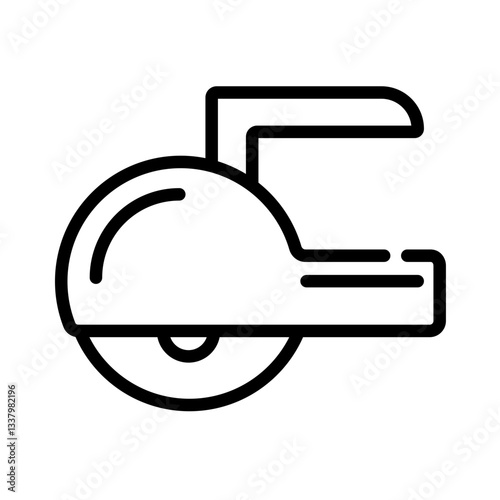 angle grinder cutting tool vector icon
