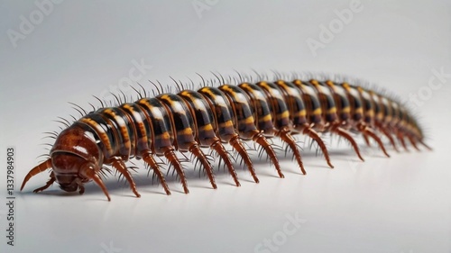 illustration of a centipede isolated photo