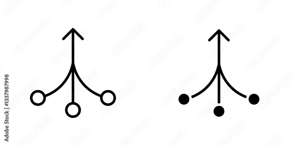 Consolidation flat Icons in line outline and flat solid style on white background Consolidation flat Icons in line outline and flat solid style on white background