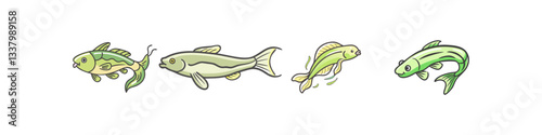 siamese algae eater fish icon, siamese algae eater fish vector illustration-simple illustration of siamese algae eater fish, perfect for siamese algae eater fish logos and icons