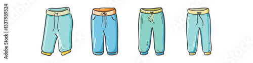 sweatpants icon, sweatpants vector illustration-simple illustration of sweatpants, perfect for sweatpants logos and icons