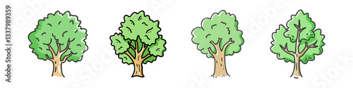 sycamore tree icon, sycamore tree vector illustration-simple illustration of sycamore tree, perfect for sycamore tree logos and icons