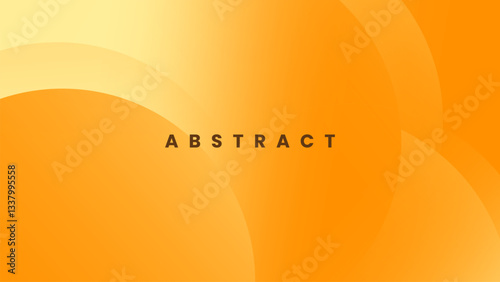 Abstract Orange Gradient Background with Circular Shapes and Vibrant Design