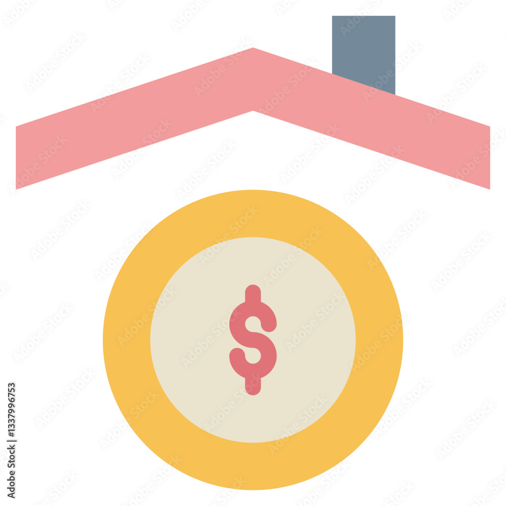 loan property building home house money flat style icon loan property building home house money flat style icon