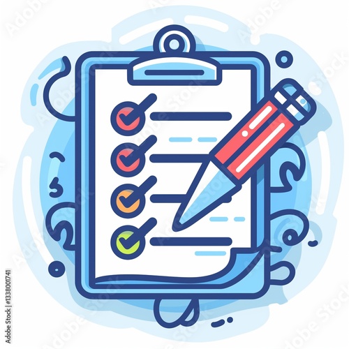 A white background memo pad