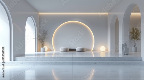 Indoor space and display platform