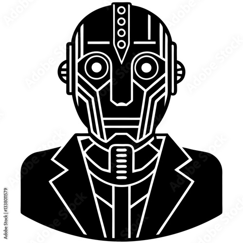 Modern Artificial Intelligence Symbols for Digital and Tech Projects
