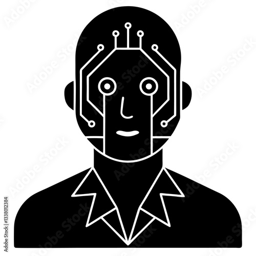 Modern Artificial Intelligence Symbols for Digital and Tech Projects
