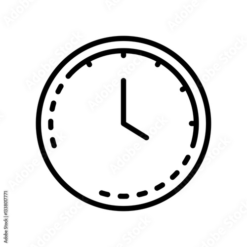 Flexible working hours icon. 