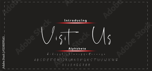 signature Font Calligraphy Logotype Script Brush Font Type Font lettering handwritten