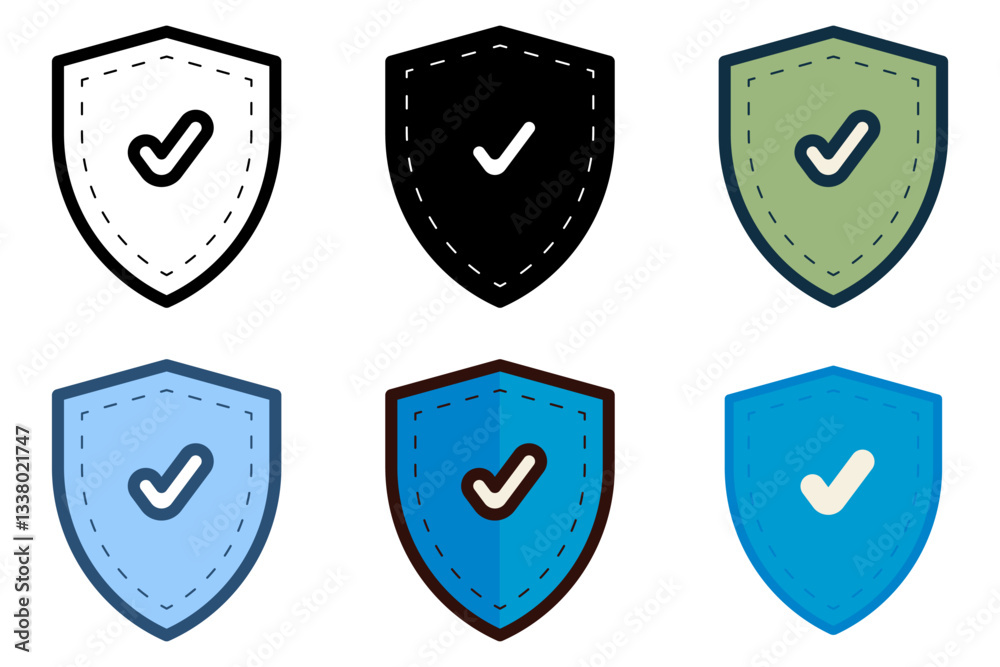 integrity shield check protection icon vector illustration integrity shield check protection icon vector illustration