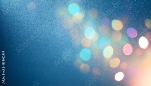 プリズム、キラキラ、光の背景素材（青色）