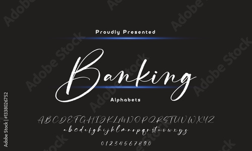 signature Font Calligraphy Logotype Script Brush Font Type Font lettering handwritten
