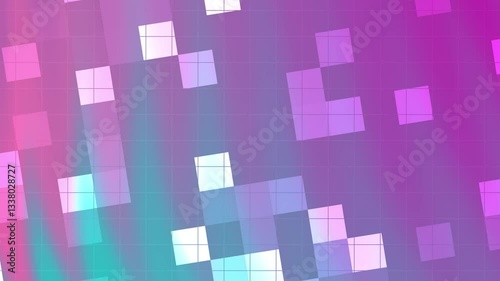 Abstract Pixel Art:  Vibrant Hues and Geometric Patterns