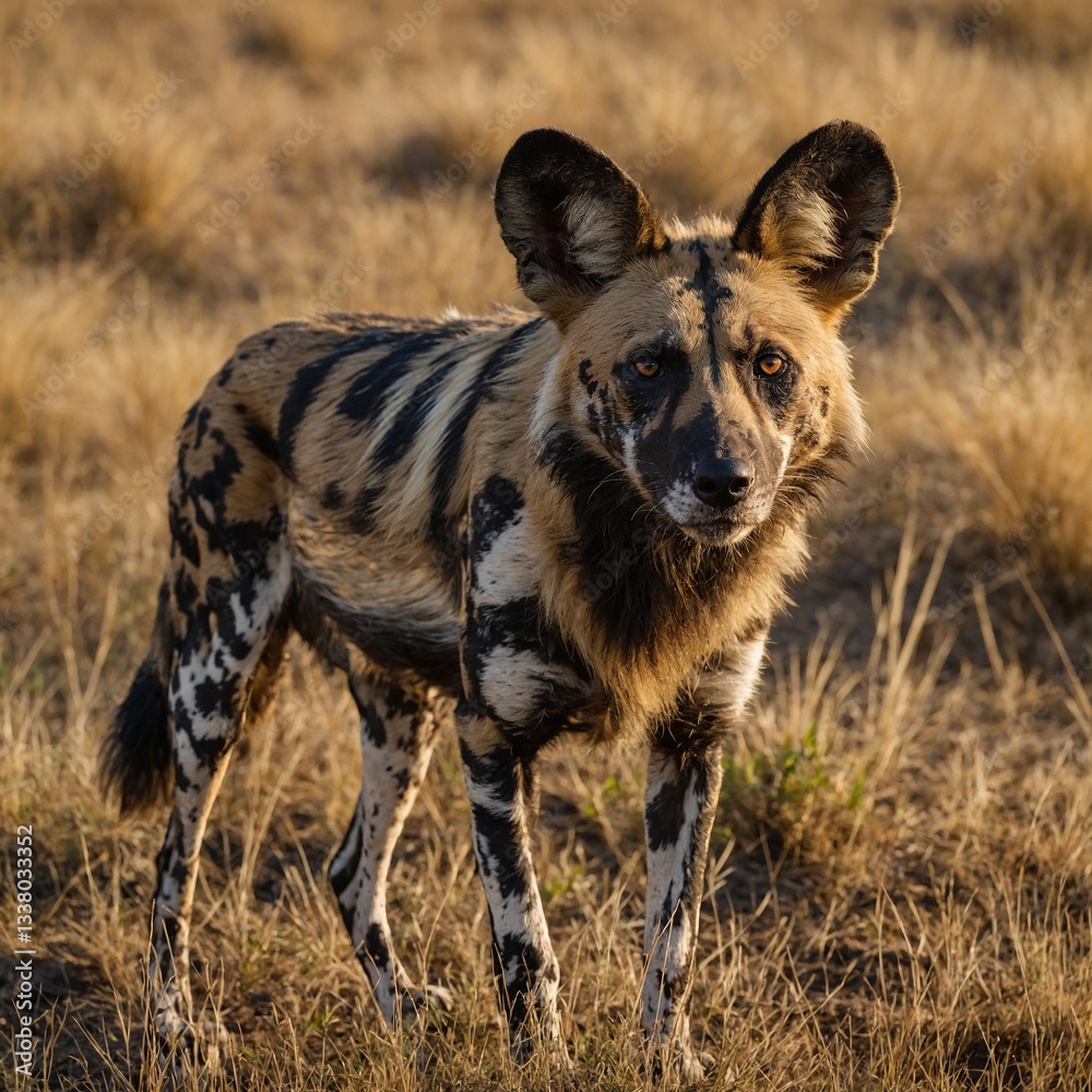 Fototapeta premium dog in desert
