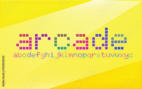 Arcade Font lowercase Light