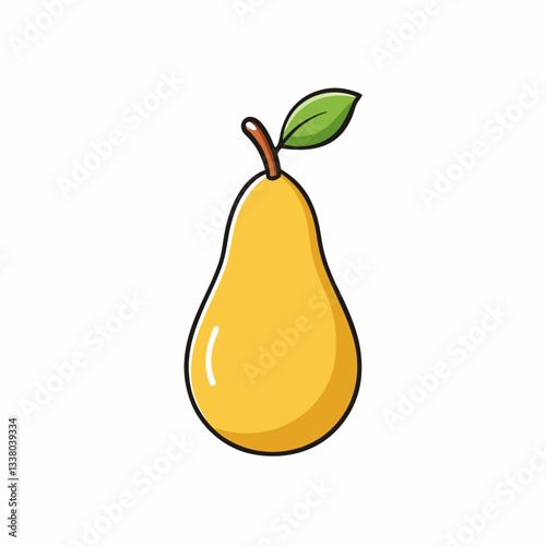 pear isolated on white
