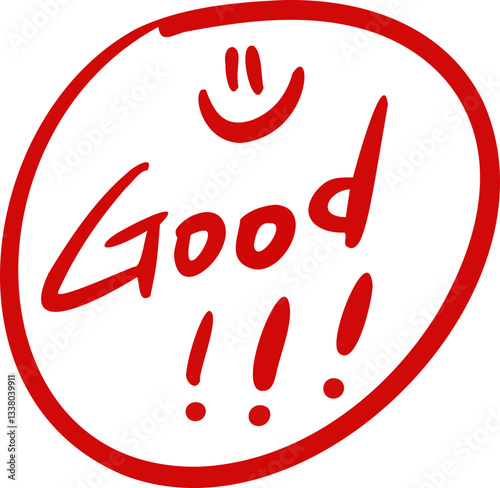 good, 굿, 굳, 굿잡, 굳잡, 칭찬, 스티커, 체점, 표시, 체크, 중요, 글자, 벡터, 기호, red, 알파벳, 미술, 메세지