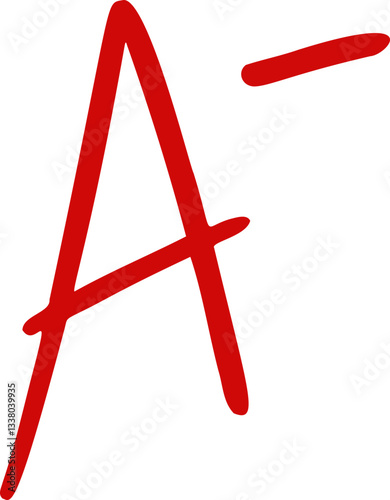알파벳, a-, 마이너스, 성적, 시험, 체점, 대학, 학점, red, 기호, 아이콘, 벡터,에이마이너스,점수