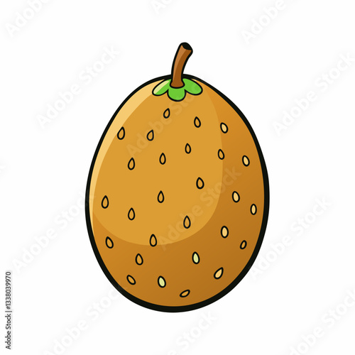 santol fruit on white background