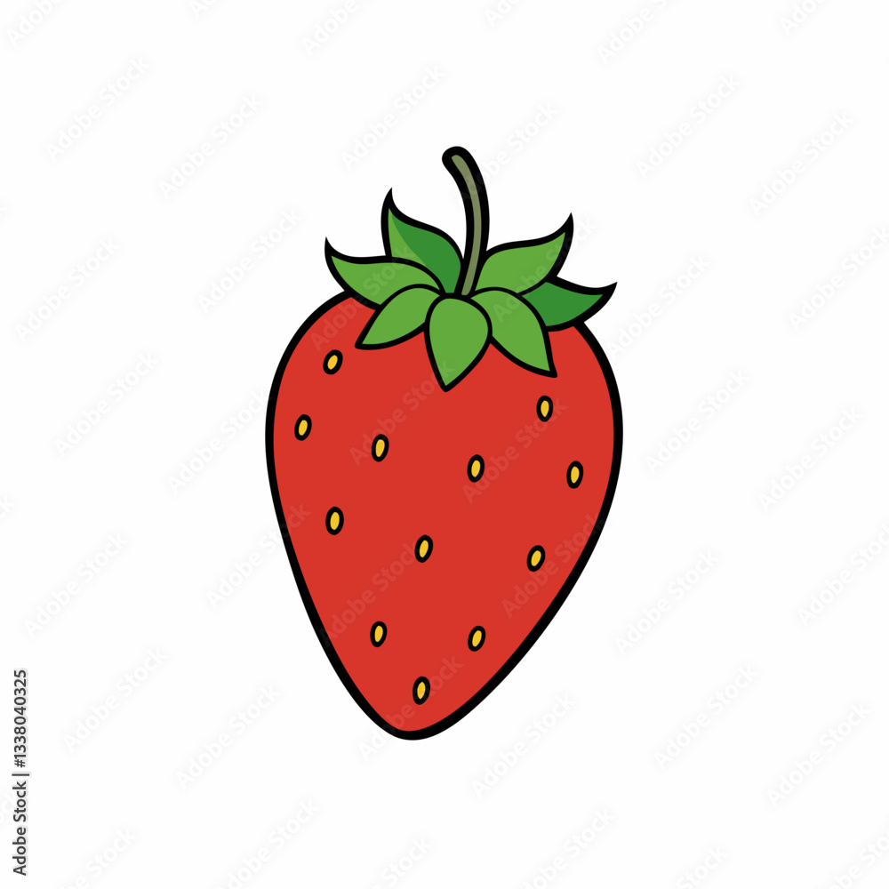 Obraz premium strawberry on white background
