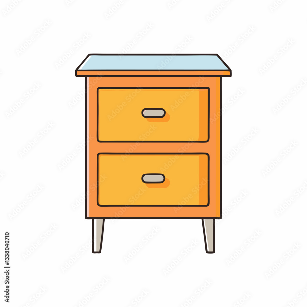 bedside table on white bedside table on white