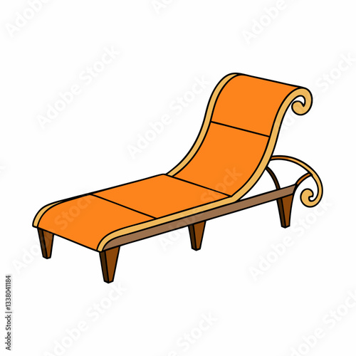 illustration of a chaise lounge