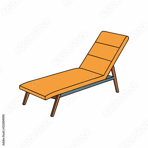 illustration of a chaise chair