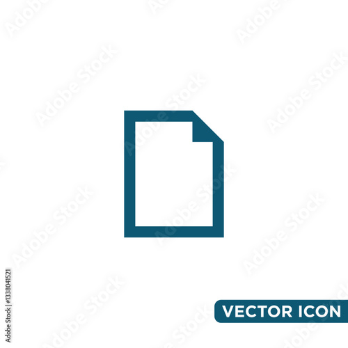 Free Download Simple Document Icon Design Template  - GFXLoad