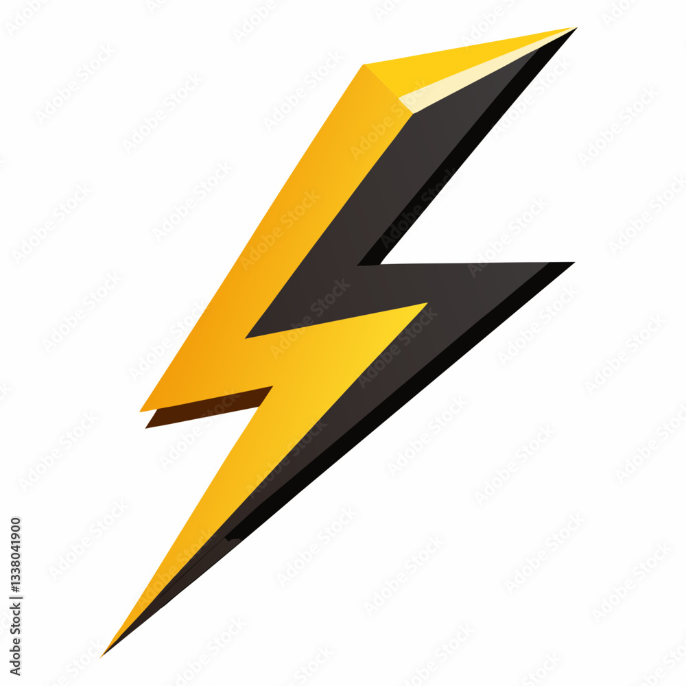 abstract lightning bolt with dynamic angles abstract lightning bolt with dynamic angles
